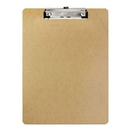 BAZIC PRODUCTS Bazic Standard Size Hardboard Clipboard w/ Low Profile Clip Pack of 24 1805